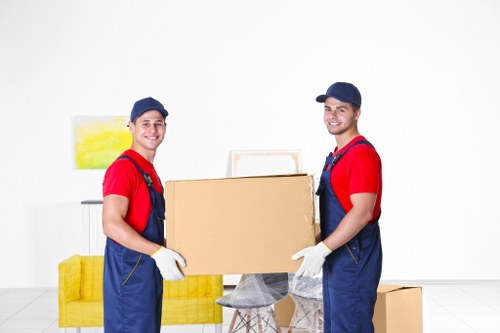 Moving van ready for a local house move in Ealing