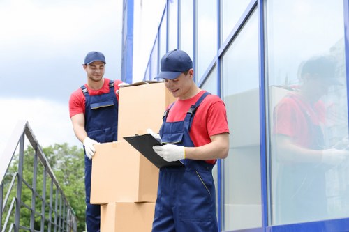 Man and van moving service in Ealing with a local residential street backdrop