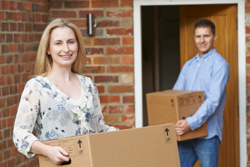 Man and van moving boxes and furniture in Ealing