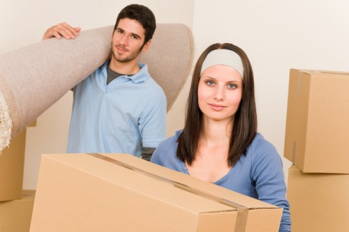 Van loading example for an Ealing house or flat move