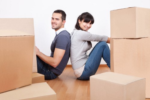 Business relocation checklist and packing materials for Ealing moves