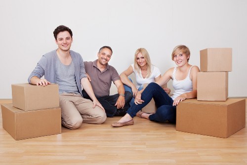 Packed boxes ready for a home move in Ealing