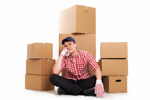 Commercial moving van support for offices and shops in Ealing